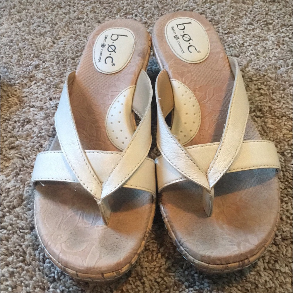BOC White Wedges Size 8